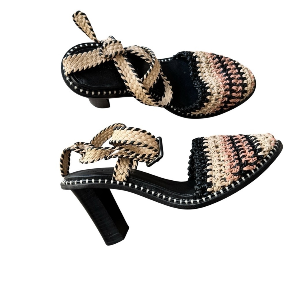Ulla Johnson - Deia High Heel Strappy Sandals Cameo Shoes Sz 40 - Picture 2 of 12